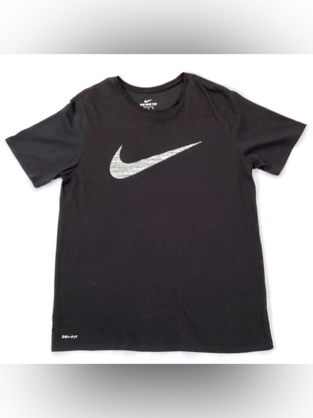 Nike Black Dri Fit Swoosh Logo Tee T Shirt XL